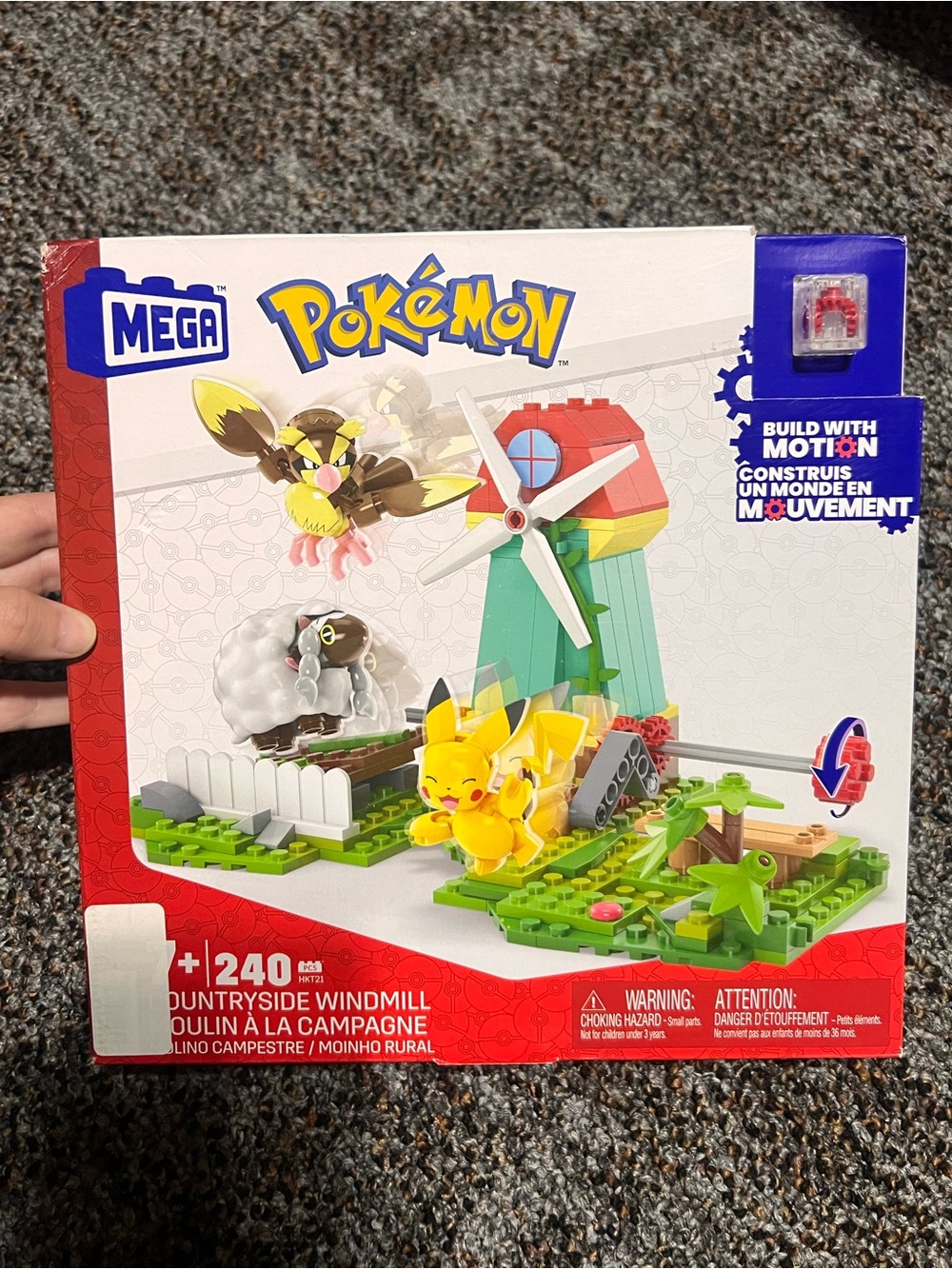 New MEGA Pokémon Countryside Windmill HKT21 With Pikachu, Pidgey, And Wooloo